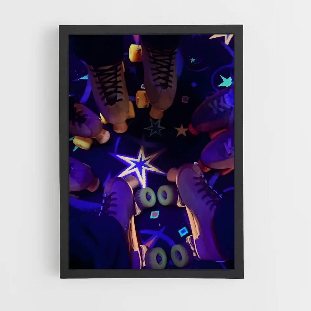 Poster Étoiles en Roller (vue 2)